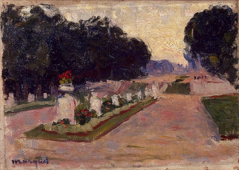 An Alley in the Jardin du Luxembourg by Albert Marquet in 1901 at Hermitage Museum 🇷🇺 #Paris #Parisjetaime #visitparisregion #ExploreFrance #France #cityscape #jardinduluxembourg #albertmarquet