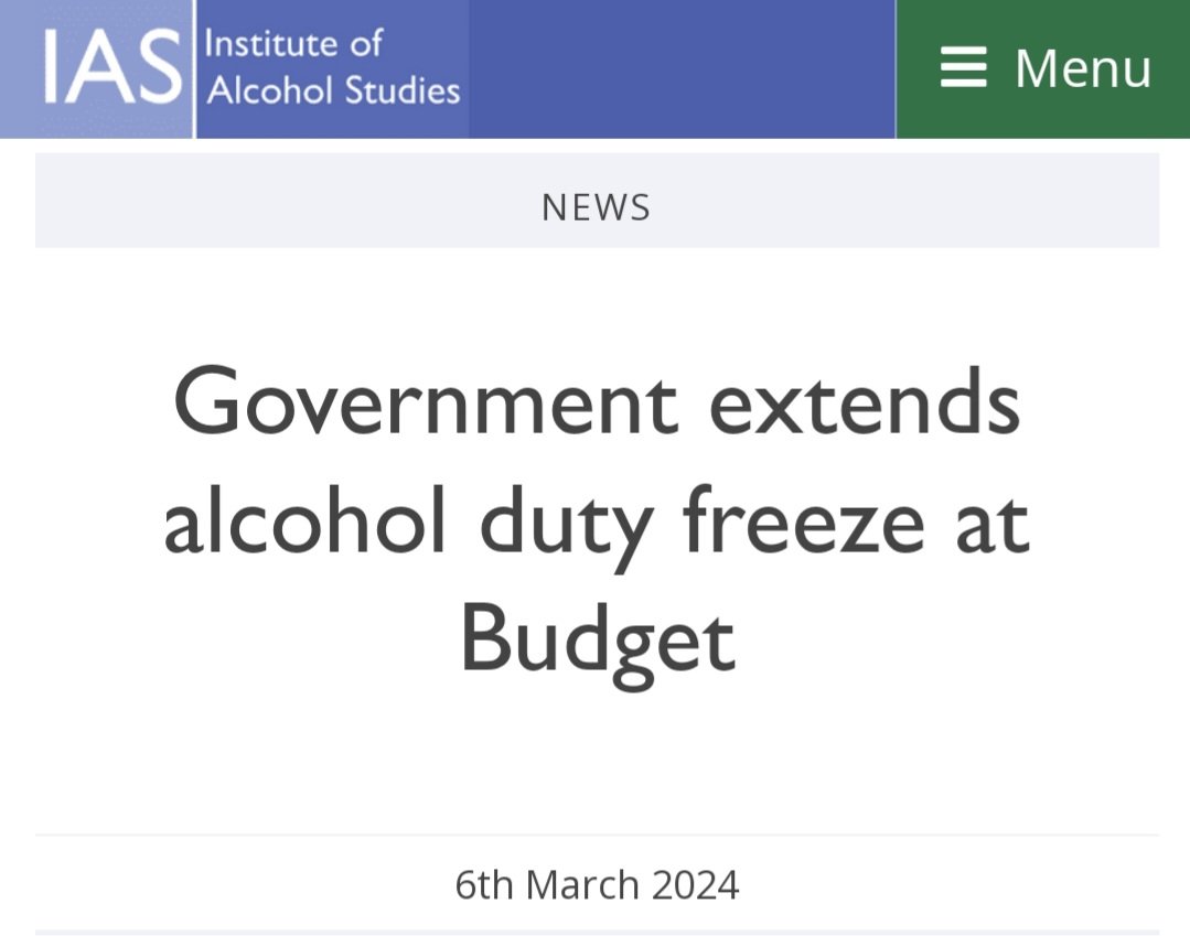 Special BMJ issue on Govt ties to alcohol industry from 2014: bmj.com/content/348/bm… A decade later & the Govt freezes planned increases in alcohol duty: ias.org.uk/news/governmen… Note IAS (inst of alcohol studies) is NOT funded by alcohol industry! #rcpmed24 @DoctorChrisVT @OHID