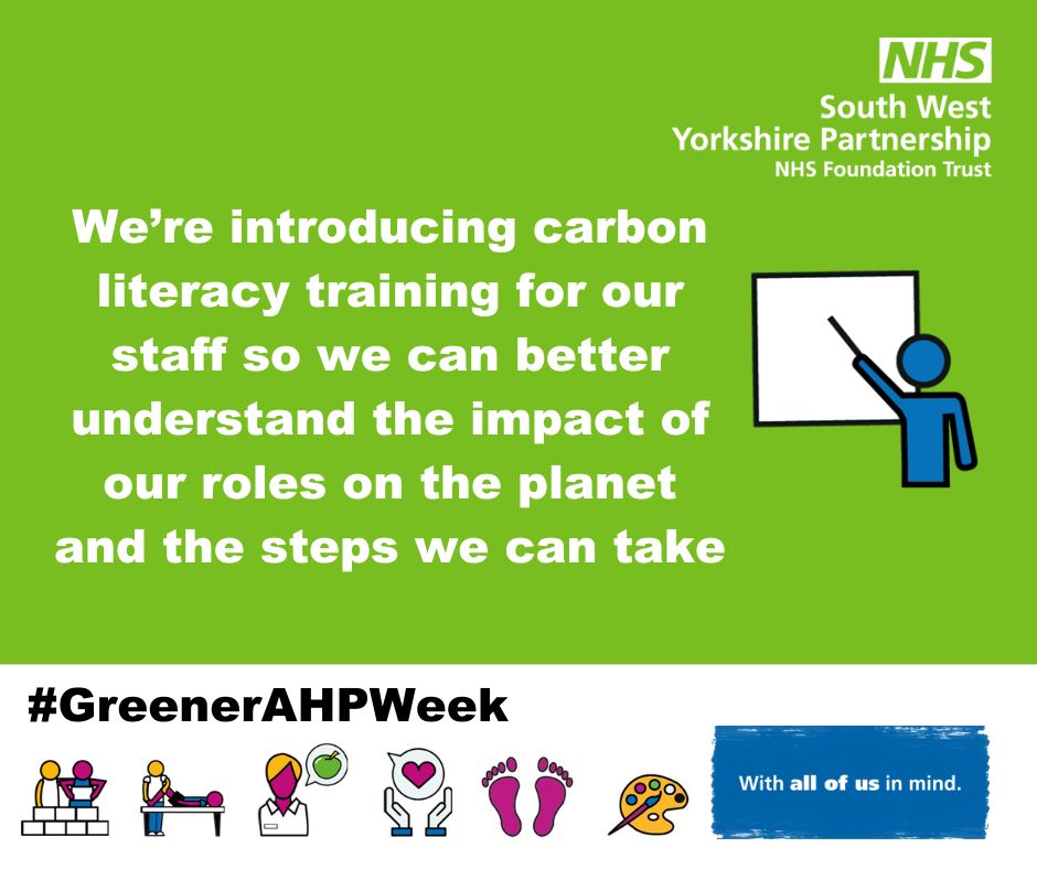 A huge thank you to our team of 400 AHPs who have been sharing their ideas for being more green this week! 🙏 #GreenerAHPWeek 💚