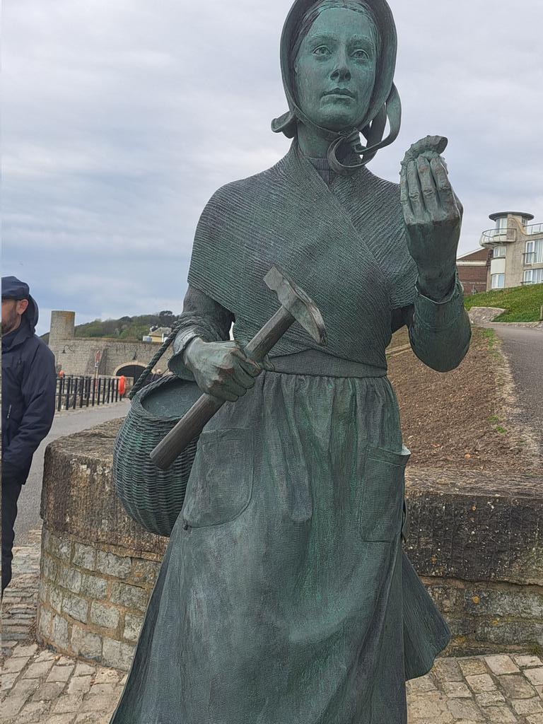 Got a whole new perspective on Mary Anning now my brother-in-law has wondered whether she'll break into that stale pasty with the hammer #holidays #LymeRegis