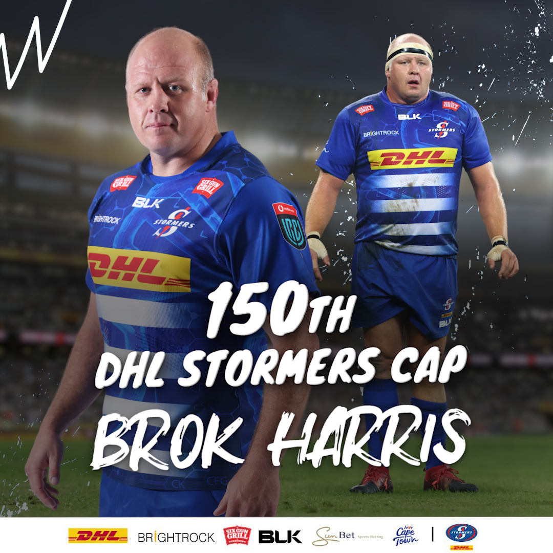 Nobody has more DHL Stormers caps than our yster Brok Harris and on Saturday we celebrate his 1⃣5⃣0⃣ at DHL Stadium. #iamastormer #dhldelivers #brokkie