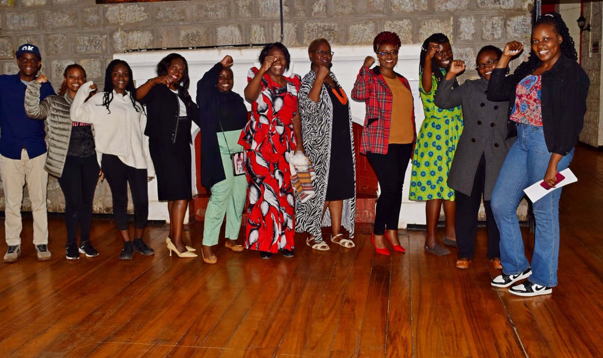 📸#YWCANairobi branch leadership & members during #WorldYWCADay2024 celebrations🎉 Guest speaker, Daisy Amdany, Executive Director of @crawntrustkenya , highlighted (𝑣𝑖𝑎 𝘻𝘰𝘰𝘮) the importance of collective action, amplifying women's voices for change & investing in girls.