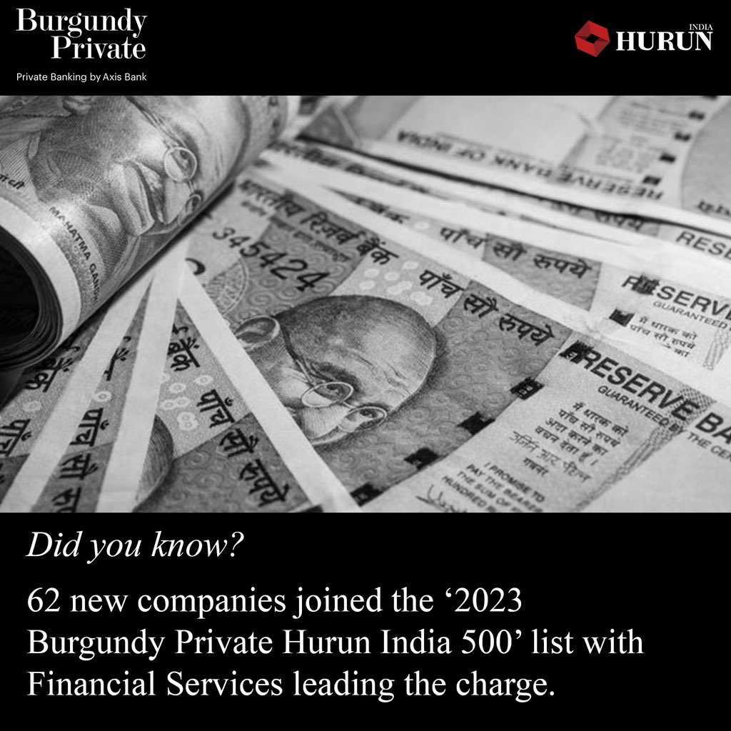 The ‘2023 Burgundy Private Hurun India 500’ welcomes a fresh wave of innovators and industry shapers. Access the full report for more. #BurgundyPrivate #HurunIndia500 #NewEntrants