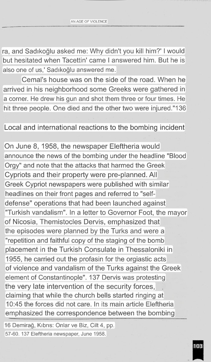The premeditated and pre-planned attack on Greek Cypriots in June 1958 to start the cycle of intercommunal violence. 

This had worked very successfully in September 1955, Constantinople, why not in Cyprus???

Niyazi Kizilyurek, The Dark 1958.
