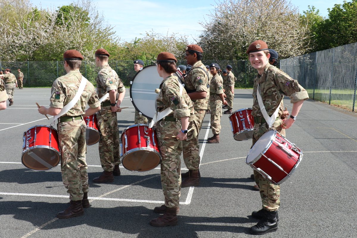 Getting set for the Parade at our CCF Inspection Day #patesccf #pateschallenge #patesmemories
