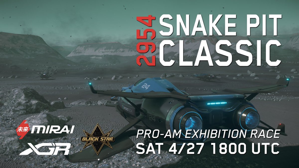 Hey racers! Tomorrow Saturday 27th at 1800 UTC, we’re taking with Black Star the Razor to the Snake Pit for a Classic style Pro-Am Exhibition race! Sign-up: forms.gle/MDKFibNUpqqkQe… We’ll be streaming the Snake Pit Classic live on Twitch at twitch.tv/extremegracing