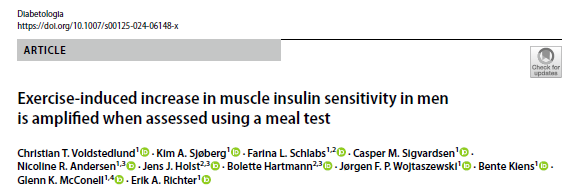 proferikrichter's tweet image. Exercise is even better in increasing insulin sensitivity in muscle than we thought: