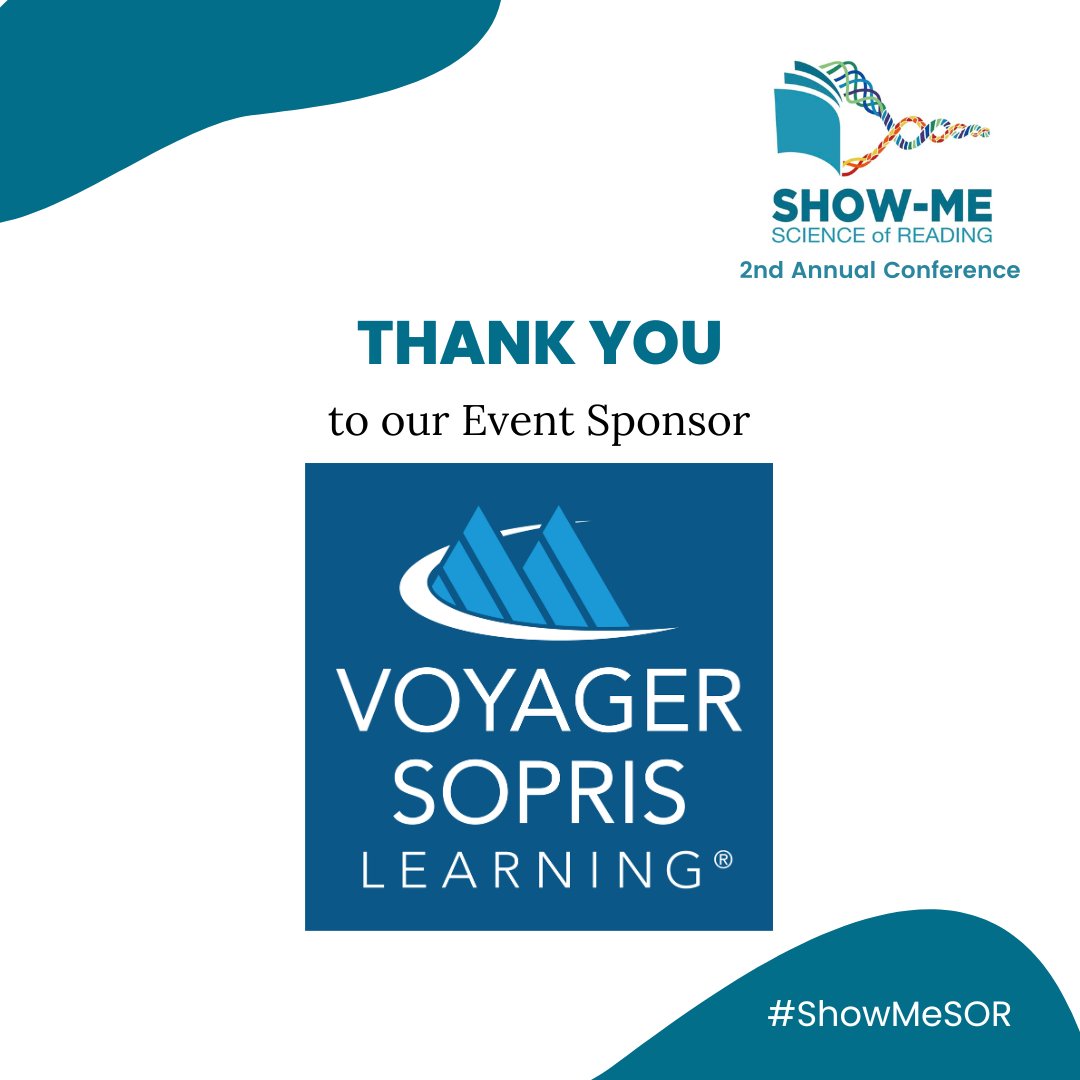 A heartfelt thank you to our valued sponsor for the 2024 Show-Me Science of Reading Conference - Voyager Sopris Learning! 📚

🌟 #ScienceOfReading #Education #Gratitude