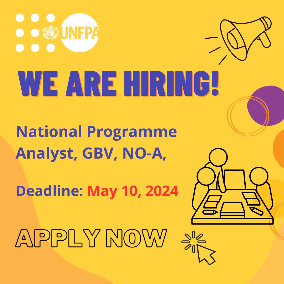 #JobAnnouncement! We are looking for Programme Analyst, GBV, NOA! Follow the link for more details about the position: unf.pa/4aRo406
