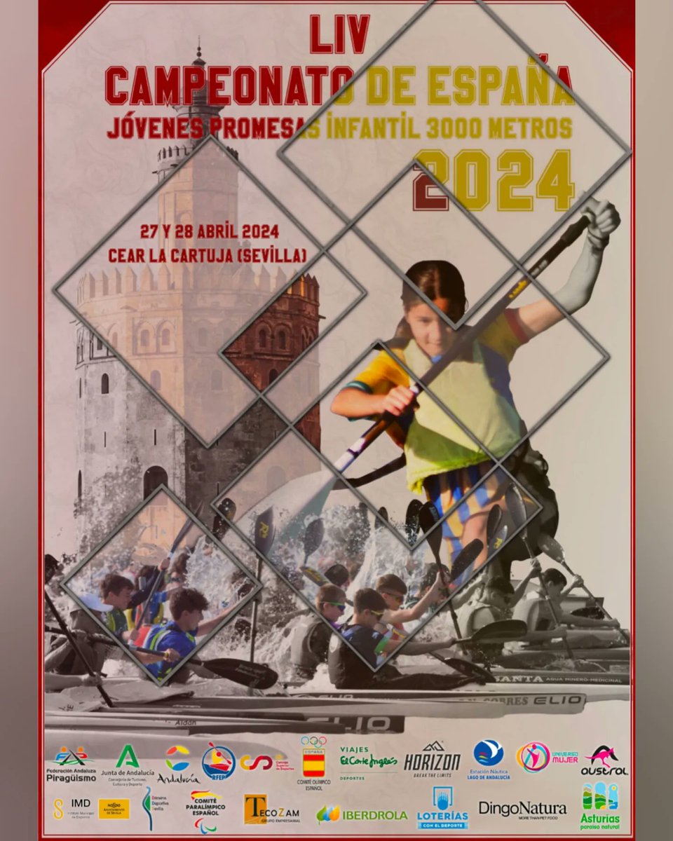 Presentado el cartel del Campeonato de 🇪🇦 Jóvenes Promesas Infantil 3000m‼️ 📅 27 y 28 de abril 📍 @cartujacear 9️⃣4️⃣ clubes y 5️⃣3️⃣7️⃣ deportistas. @DeporteAND @RFEPiraguismo @IMDSevilla @VECI_Esp @darsenadxtiva
