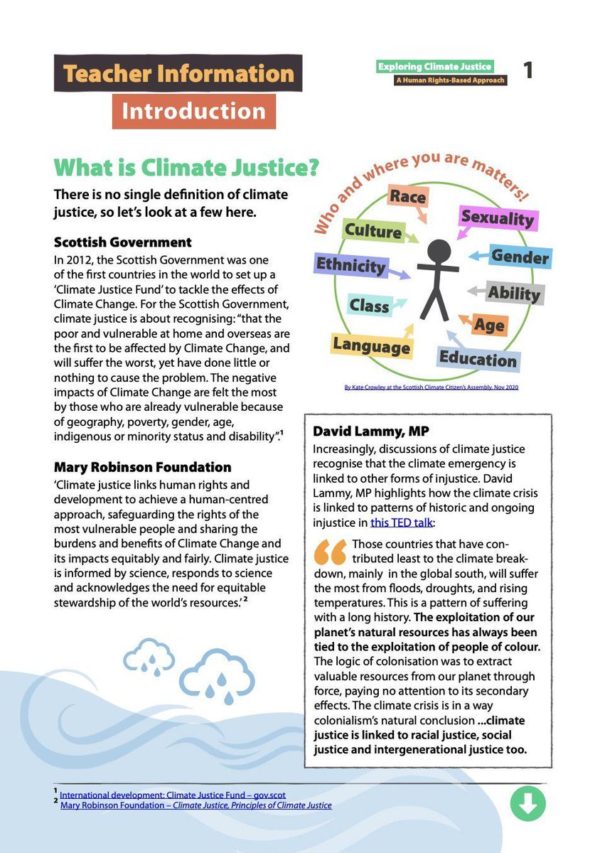This new resource doesn’t tell young people what to think and do about the Climate Emergency, but provides stimuli for critical thinking, debate and discussion to guide informed action + combat eco-anxiety. Linked to CfE and UNCRC. #COP28 Download: bit.ly/IDEAS-CLIMATEJ…