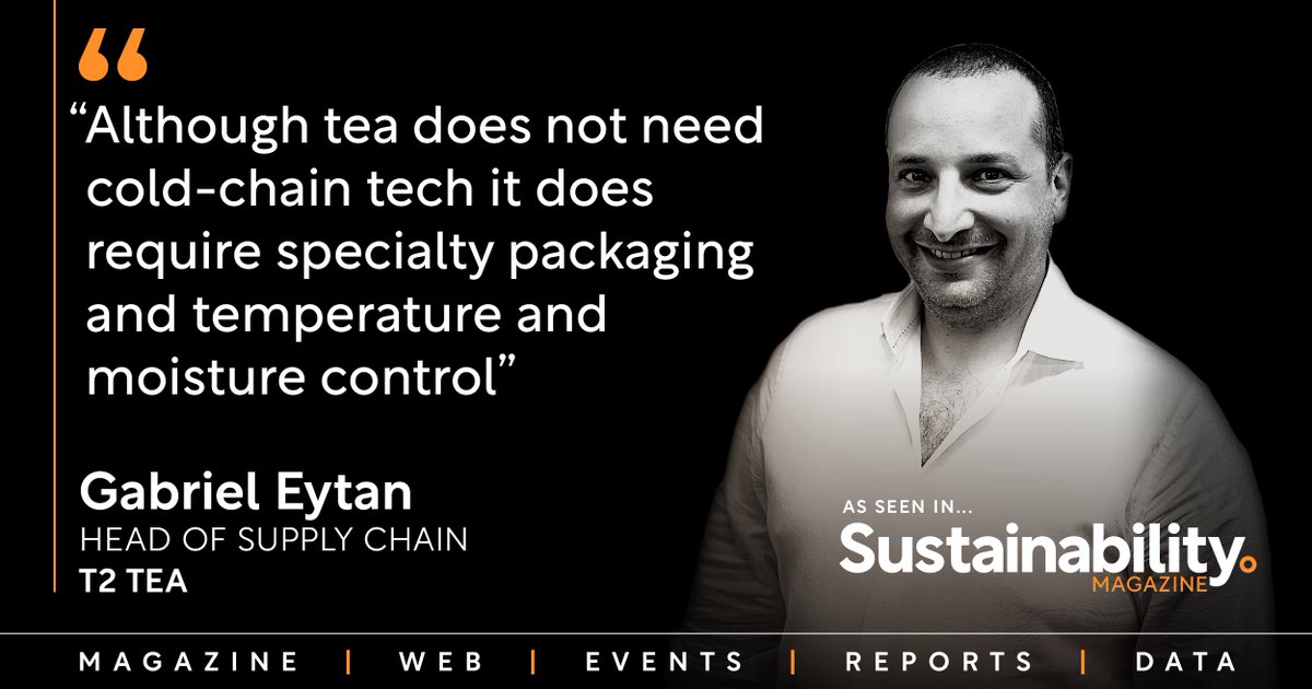 Meet Gabriel Eytan, the driving force behind @T2Tea's resilient supply chain!  

sustainabilitymag.com/company-report…
Powered by: @Netstock

#T2Tea #SupplyChainExpert #GlobalChallenges #ProblemSolving #Innovation