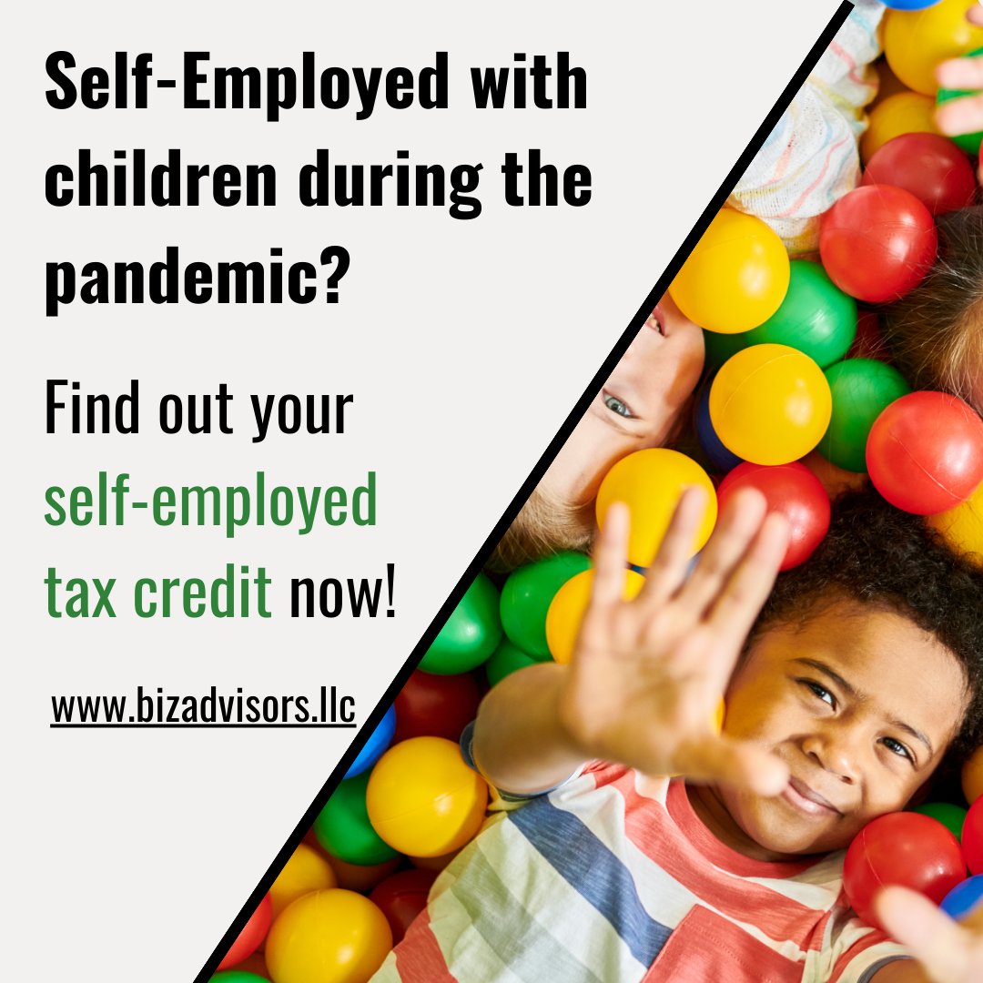👩‍💼👨‍💼 Self-employed in 2021 and balancing childcare? You could qualify for the Self-Employed Tax Credit (SETC)! Don't miss out on potential savings. Estimate your tax credit at bizadvisors.llc today! 💰👶 #SelfEmployed #SETC #SupportingFamilies