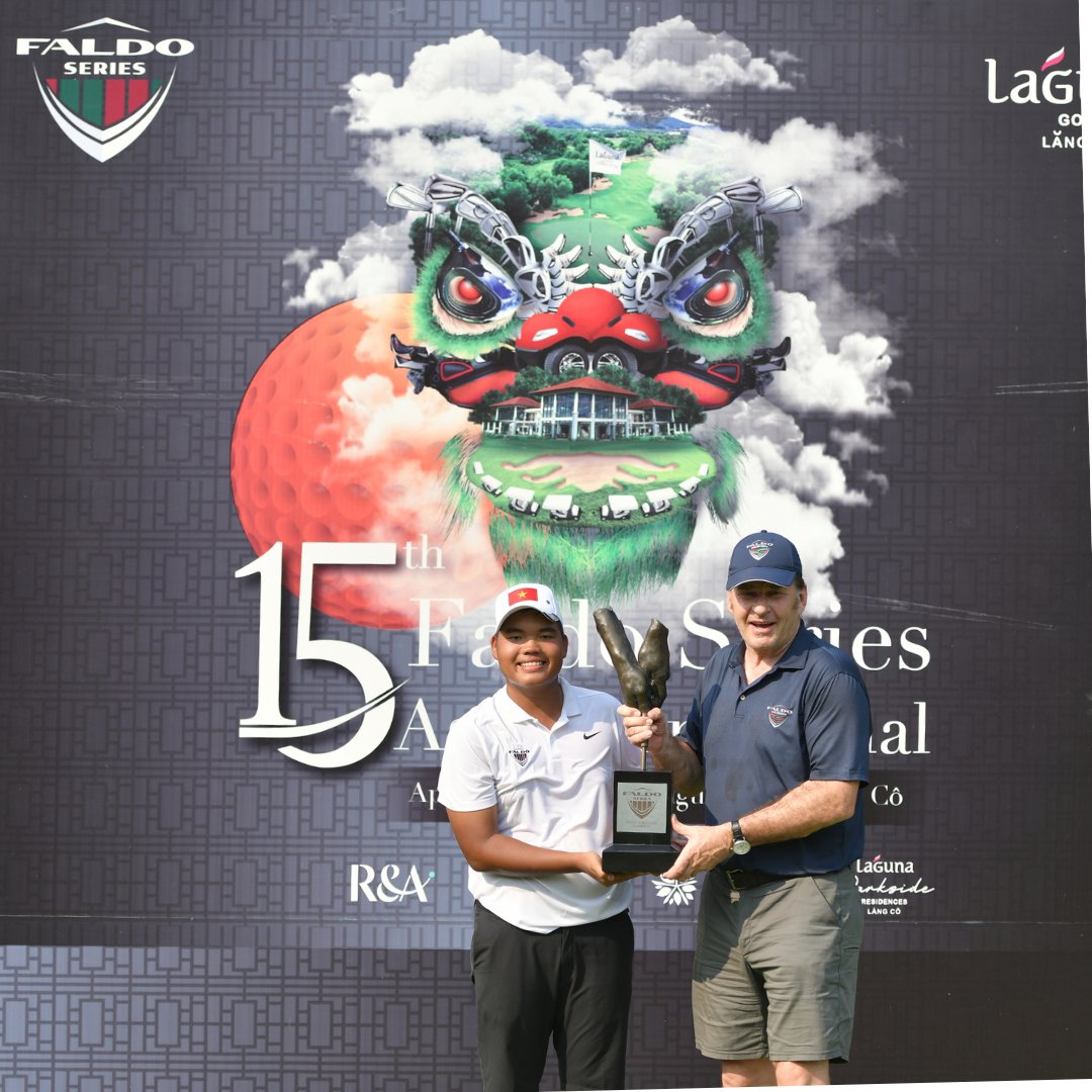 Nguyễn Đức Sơn has been crowned champion of the 15th Faldo Series Asia Grand Final held at Laguna Lăng Cô golf course.

#growingthegame #faldoseriesasia #faaldoseries #faldojuniortour #juniorgolf #tomorrowschampions