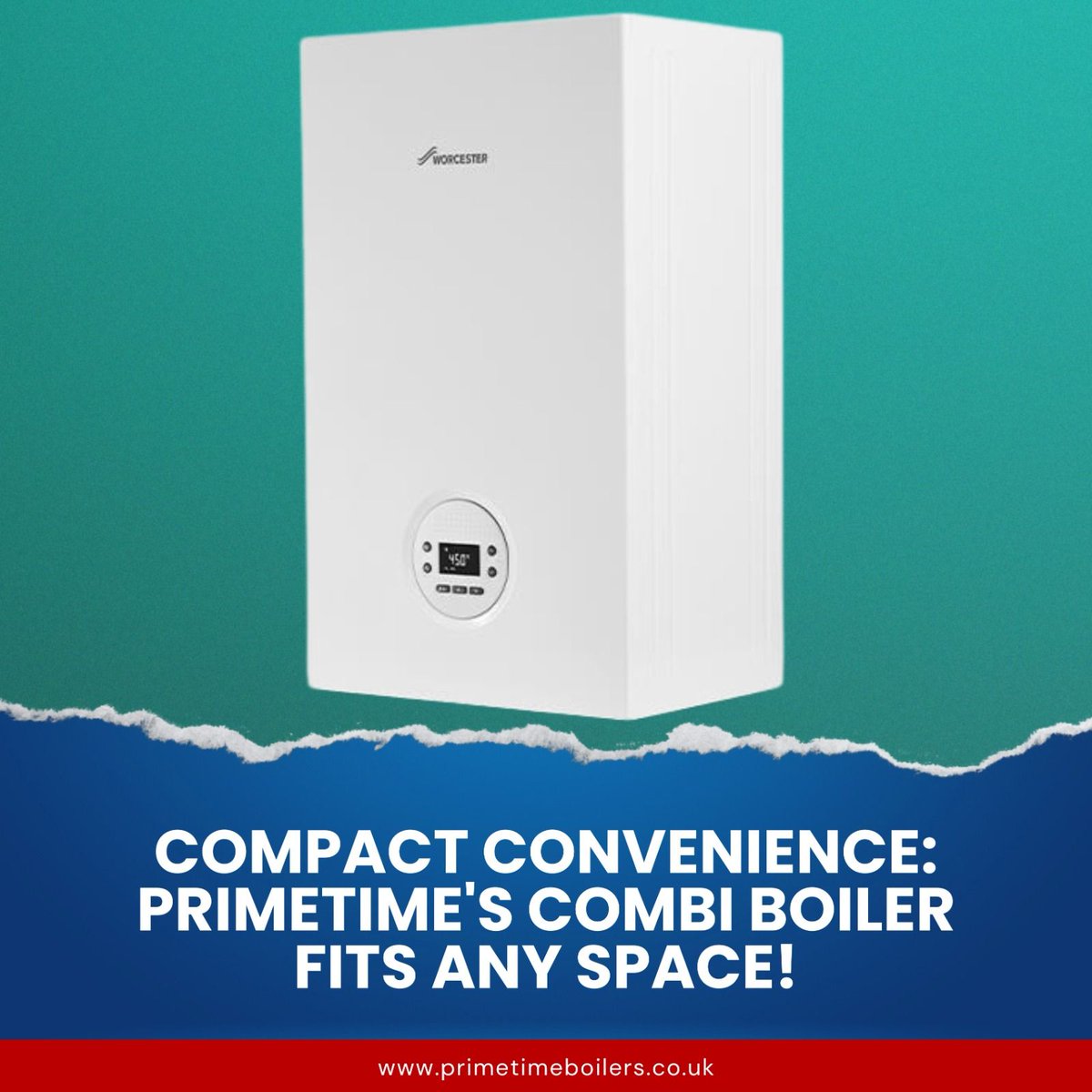 Big performance, small footprint – that's PrimeTime's Combi Boiler! 💼 Perfect for homes where space is at a premium, this compact powerhouse delivers hot water and heating with ease. 
.
.
.
#PrimeTimeBoilers #CombiBoiler #CompactComfort #SpaceSaving #ConvenientHeating