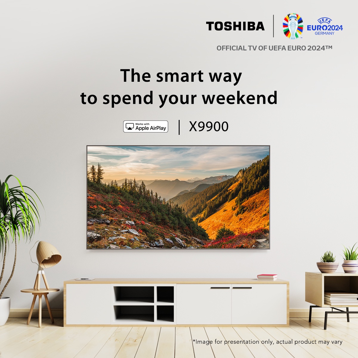 With Apple AirPlay 2 on your #ToshibaTV, stream your favourite movies, music, and games directly from your Apple devices. The weekend indulgence doesn't stop there–dim the lights and transform your living room with Apple HomeKit. Toshiba makes lazy feel luxurious.