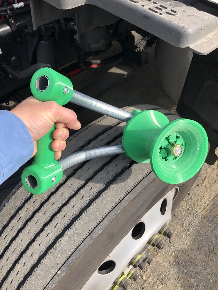 @hackaday My coworker prints these tools for rolling hoses in the fuel delivery business. (The aluminum is conduit piping)
Hardly a useless trinket! A definite back saver when you have a 30’ hose that you need to drain uphill.