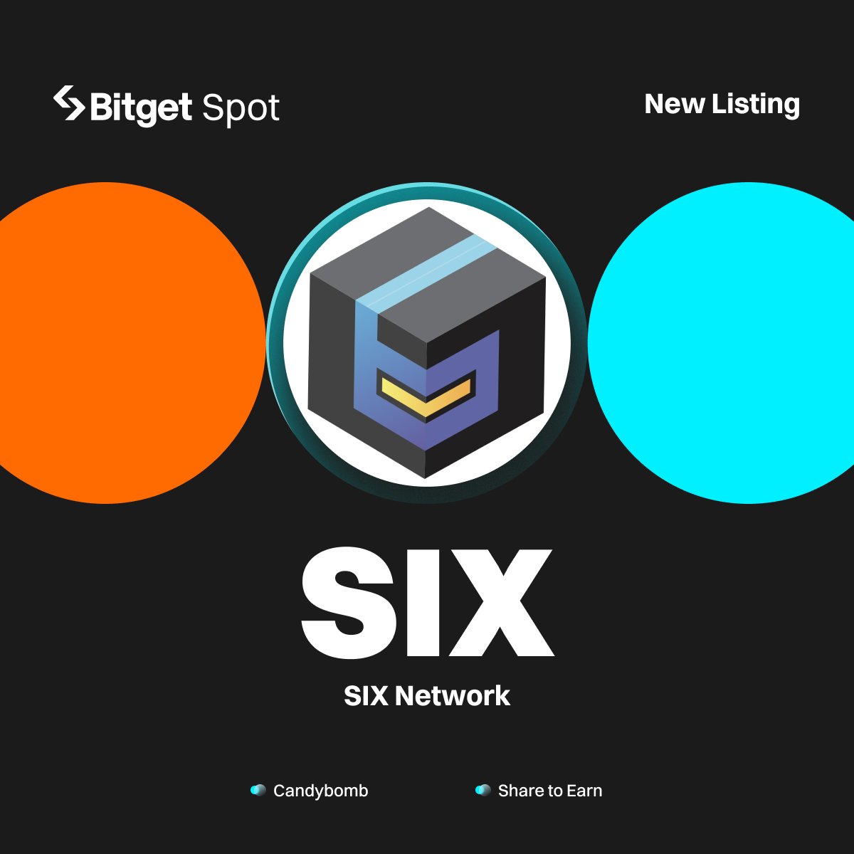 New Listing - $SIX @theSIXnetwork #Bitget will list SIX/USDT with $23,000 worth of SIX up for grabs! 🔹Deposit: opened 🔹Trading starts: April 29, 11:00 AM (UTC) More details: bitget.com/en/support/art… #SIXlistBitget