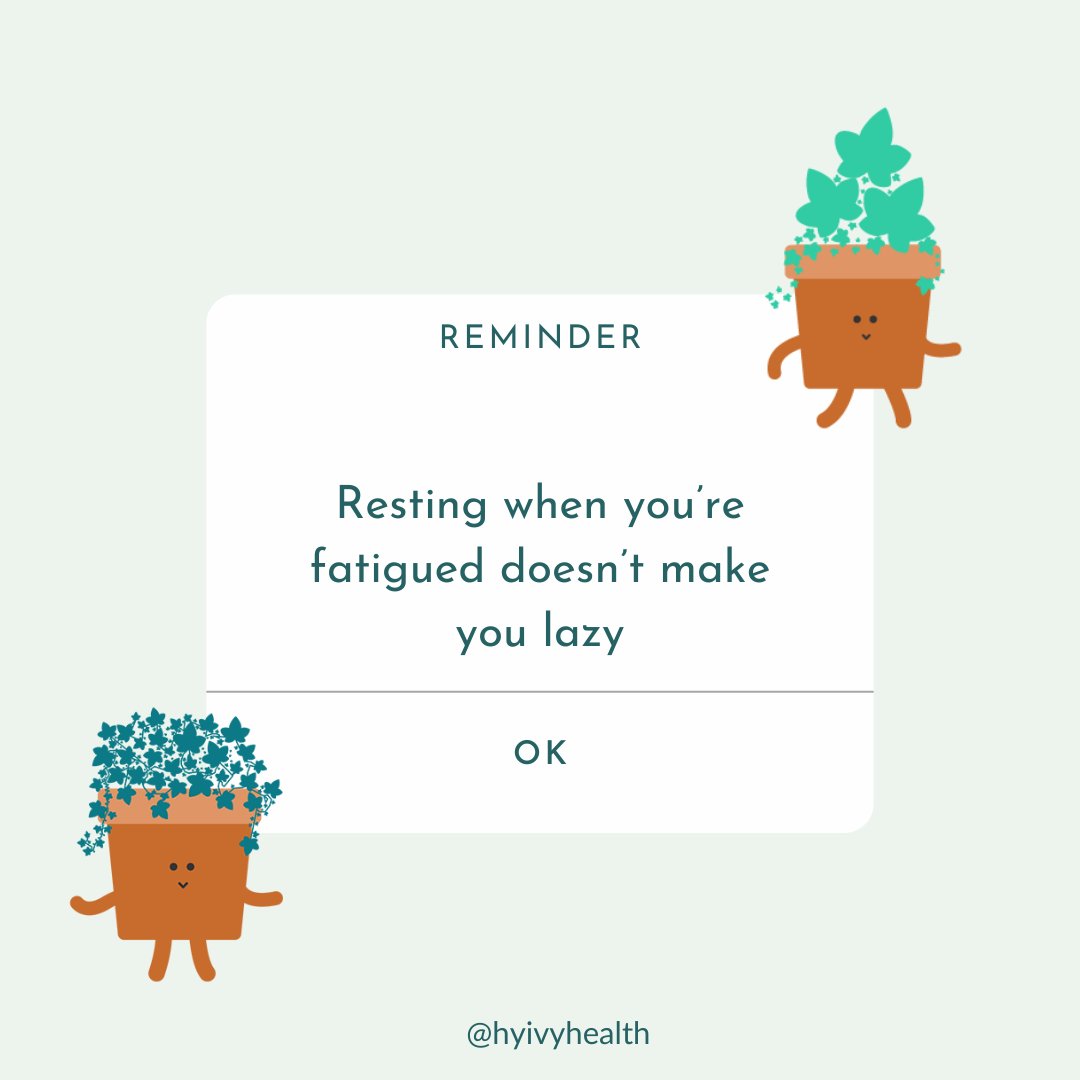 You deserve rest 💚🌱 

____  

#HyivyHealth #pelvicfloor #FemTech #endometriosis #pelvicpain #chronicpain #womenshealth #menopause #pelvichealth #pelvicfloorpt #painfulsex #pelvicfloordysfunction #vulvodynia #vaginismus #menstruation #vaginalstenosis #dyspareunia