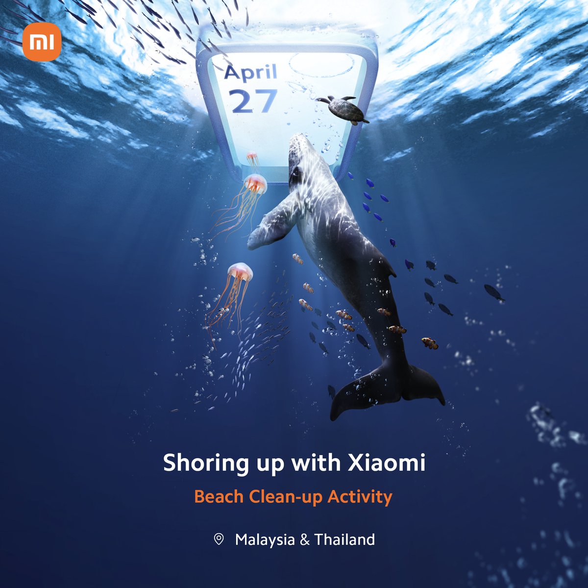 Tomorrow is the day we go #ShoringUpWithXiaomi! We're teaming up with @PADI and #XiaomiFans to launch a beach clean-up activity for an #EarthDay effort together! 📍Bangsaen, Thailand 📍Pantai Bagan Pinang Batu, Malaysia