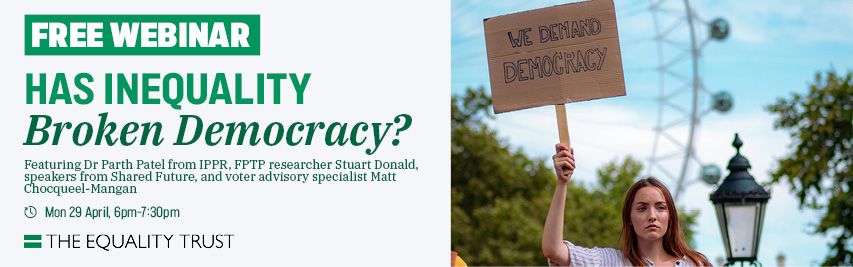 Participatory Budgeting (@ukpbnetwork) on Twitter photo What do you think should come first?
Fixes to our electoral system OR deliberative practices like citizen assemblies in order to reduce #Inequality? 🤔
Let's find out together! Join the free webinar with the <a href="/equalitytrust/">The Equality Trust @equalitytrust.bsky.social</a> Monday 29th April 6pm 👇
bit.ly/3UpBSbx What do you think should come first?
Fixes to our electoral system OR deliberative practices like citizen assemblies in order to reduce #Inequality? 🤔
Let's find out together! Join the free webinar with the <a href="/equalitytrust/">The Equality Trust @equalitytrust.bsky.social</a> Monday 29th April 6pm 👇
bit.ly/3UpBSbx
