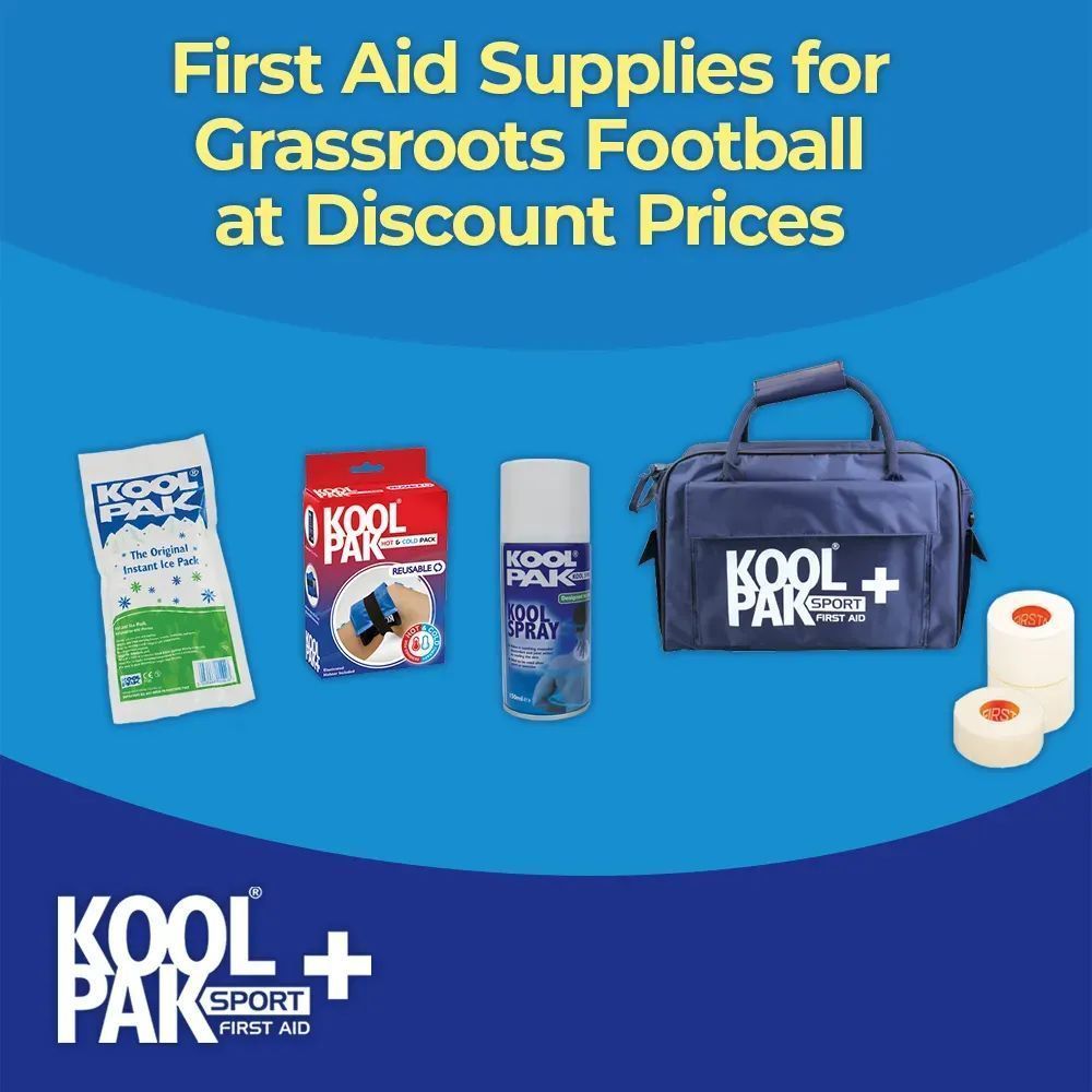 FIRST AID | Make sure you have a #FirstAid kit at every game and training session! Great prices on First Aid supplies from @KoolpakUK - for the best offers visit them direct: ➡ buff.ly/3CA2vBF