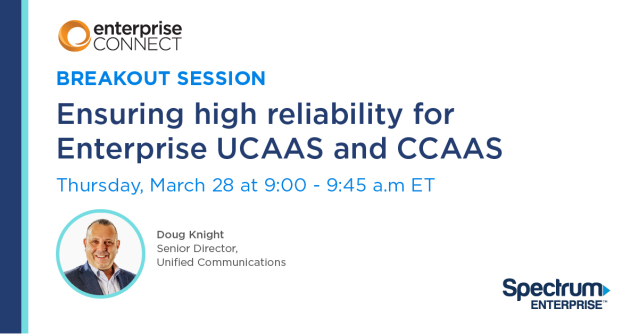 Reliability is a high priority for enterprise UCaaS deployments. Find out how you can achieve the high reliability businesses demand from cloud-based deployments by adding this discussion to your #EnterpriseConnect agenda. #SEemp bit.ly/4dhGGYM
