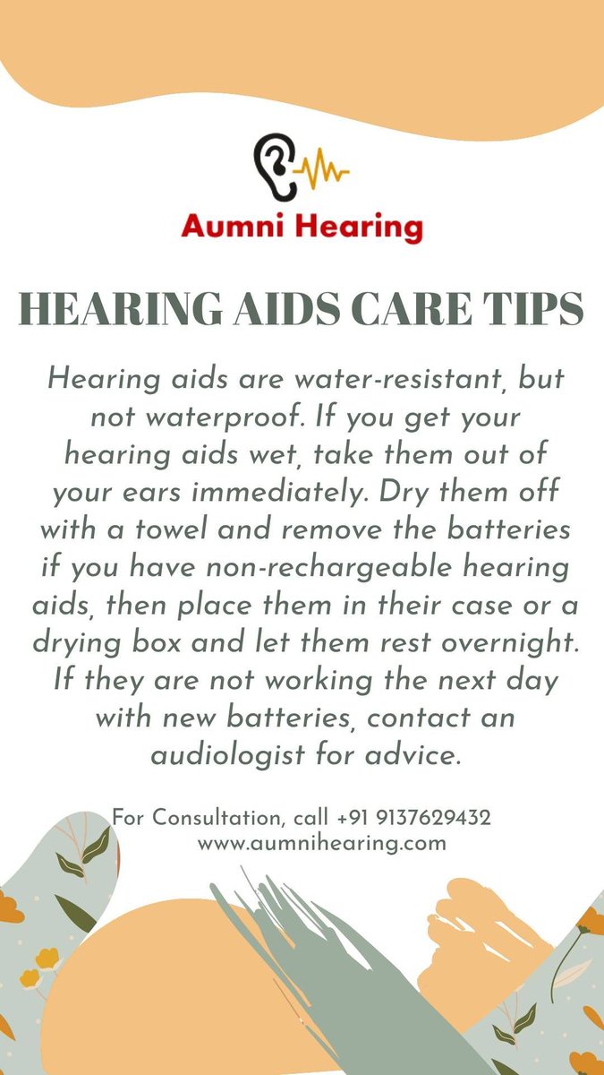 Here is a #HearingAid care #tip for today!