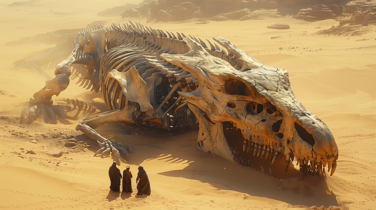 Un po’ Jurassic Park, un po’ Lo Hobbit. Le influenze prendono forma con #Midjourney.