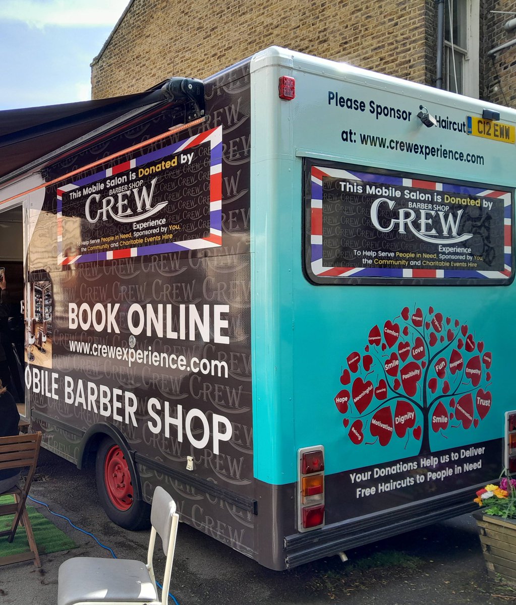 And outside Ace of Clubs the Sam Crew mobile barber is very popular. Our clients have really appreciated the free haircuts and beard trims.