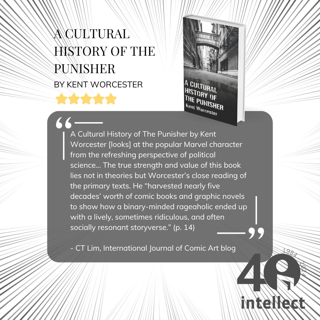 New Book Review! The Cultural History of the Punisher by Kent Worcester Read the full review here 👉 intellectbooks.com/a-cultural-his… #BookReview