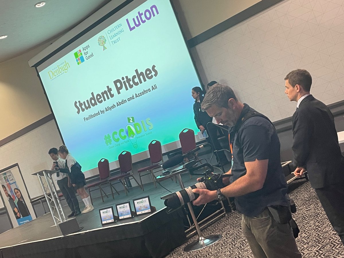 So many wonderful app ideas at #CCADIS… @LancotSchool telling everyone about their app to stop food waste. @AppsforGood @ChilternLT @DenbighHigh @LutonBorough
