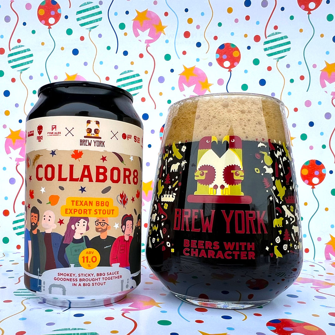 🎁 NEW | COLLABOR8 | 11.0% 🎁 COLLABOR8 is a collaboration which combines the knowledge and expertise of 8 different breweries @amundsenbrewery, @ElusiveBrew, @fiercebeer, @FyneAles, @lakesbrewco, @SirenCraftBrew, @UnBarredBrewery, & @thornbridge. Order: brewyork.co.uk/shop