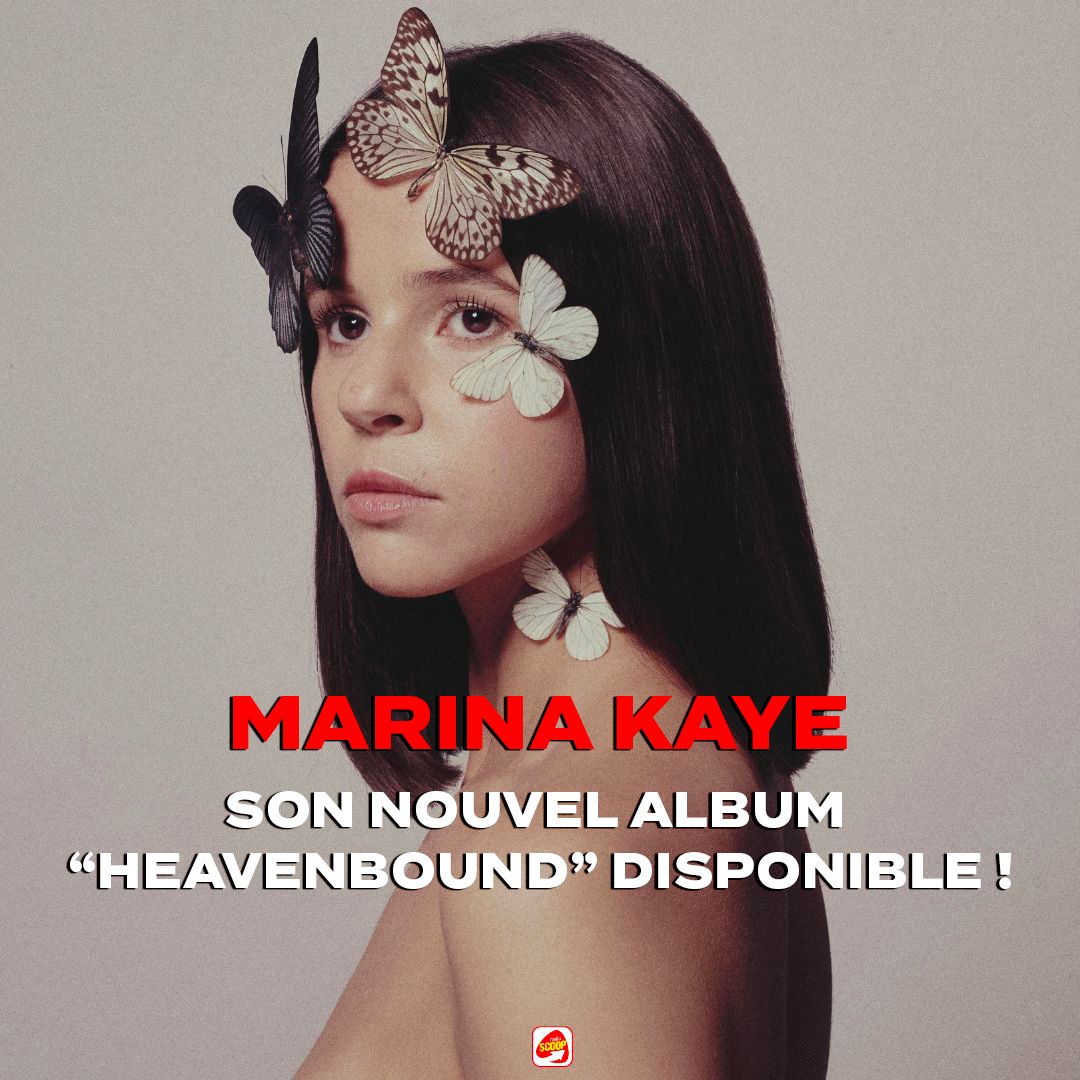 '𝙃𝙚𝙖𝙫𝙚𝙣𝙗𝙤𝙪𝙣𝙙', le nouvel album de @MarinaKayeMusic est disponible ! 🦋❤️ Vous l'avez écouté ? 🎵 #RadioSCOOP #marinakaye #heavenbound #musique #album #nouveauté