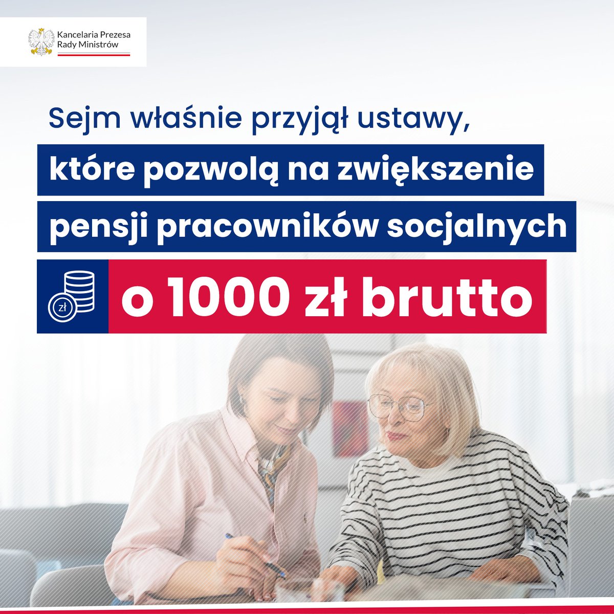 Sejm przyjął ustawy, dzięki którym blisko 200 tysięcy pracowników ważnych społecznie zawodów już od lipca będzie mogło otrzymać 1000 złotych brutto do wynagrodzenia ⤵️