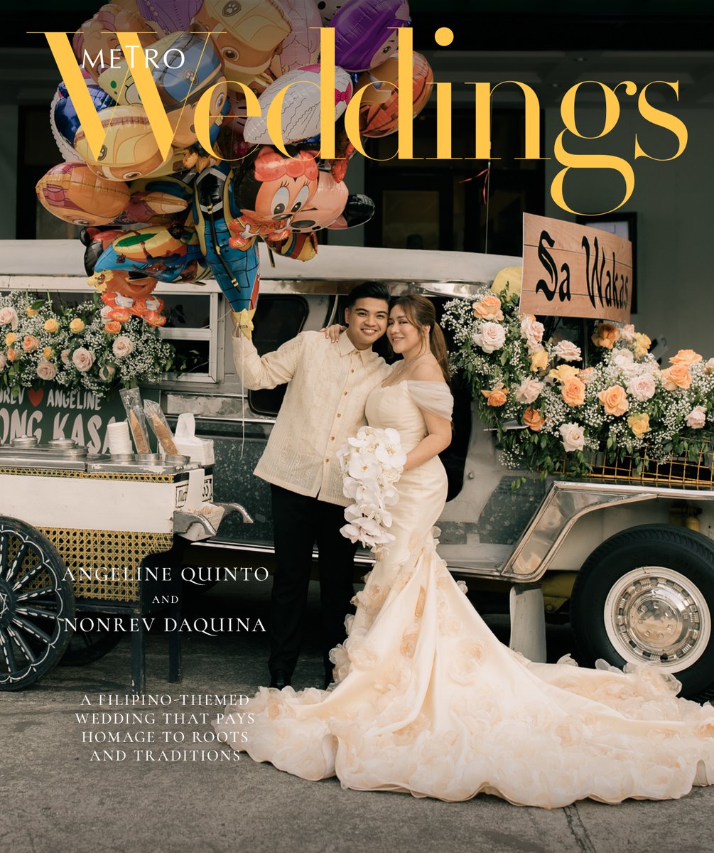 MetroMagPH's tweet image. The couple’s story of a lifetime finally unfolds with a Filipino-themed wedding.

Congratulations and best wishes to #Angeline and #Nonrev!

Read more at bit.ly/3UfgvcH