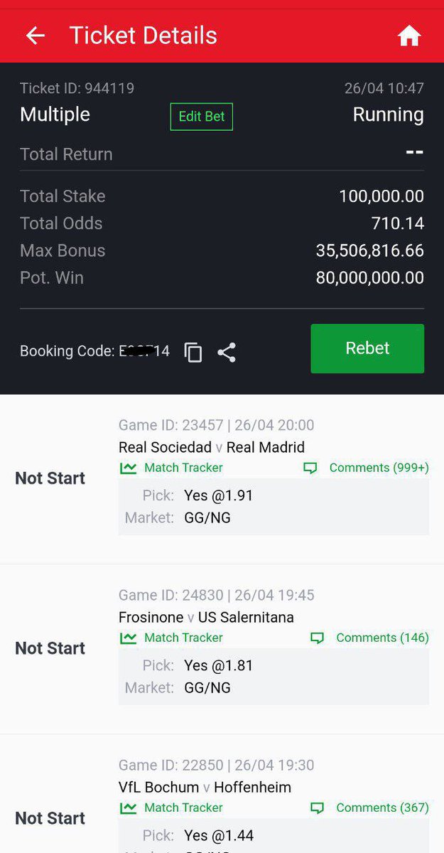 SPORTYBET CODES> > > > Another 80 Million incoming 🙏 Stake it👇 t.me/+8HrEIQodI-oxM… STAKE HIGH