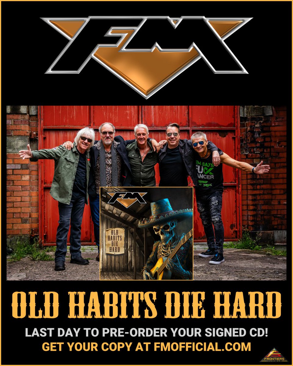 Happy #oneweektogo till release day for our new album #oldhabitsdiehard!

Today is your #lastchance to pre-order your signed copy of the album, so don't forget to head to bit.ly/fm-old-habits-… 

Have a great weekend everyone!

#newalbum #preorder #signedcd #melodicrock #RockFM