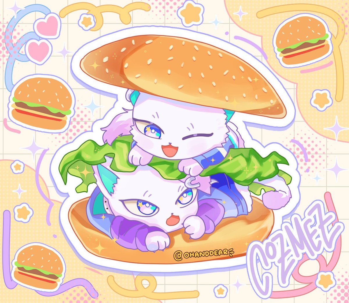 COZMEZ CAT BURGER 🤤🍔💕

#paradoxlive #fanart #パラねこ #パラライ #cozmez