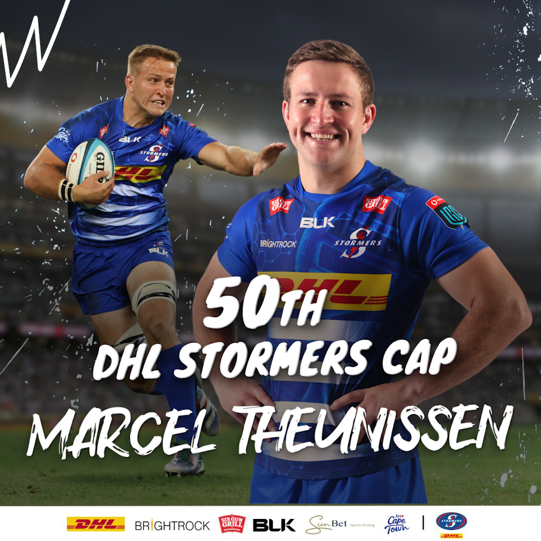 THESTORMERS's tweet image. 5⃣0⃣ 🆙 for Marcel Theunissen at DHL Stadium on Saturday. What a machine. #iamastormer #dhldelivers #celltech