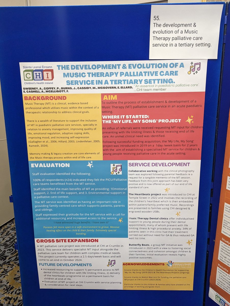 Thank you for adding me as a contributor to your research <a href="/AlisonSweeneyMT/">Alison Sweeney</a> , the music therapy service in <a href="/CHI_Ireland/">Children's Health Ireland</a> is lucky to have you and your team support children with palliative care needs #cpcc2024 #childrenspalliativecare 
<a href="/jobswithCHI/">Children's Health Ireland Jobs</a>
