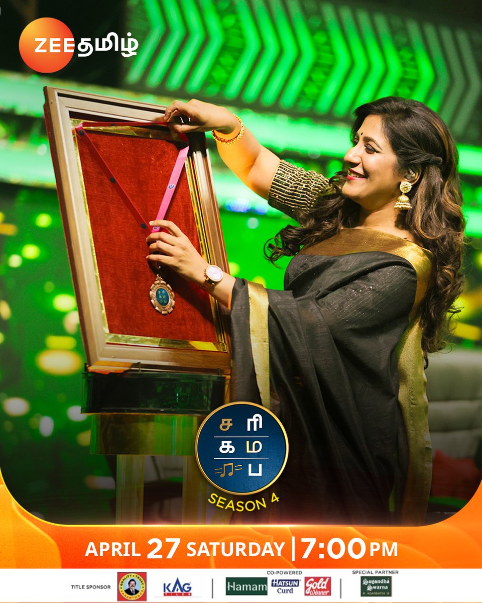 Token Of Santhosham...!!!❤️
Saregamapa Senior Season 4 | April 27 | Saturday and Sunday at 7pm

#SaregamapaSeniorsSeason4 #SaregamapaS4 #ShwetaMohan #SaregamapaTamil #ZeeTamil