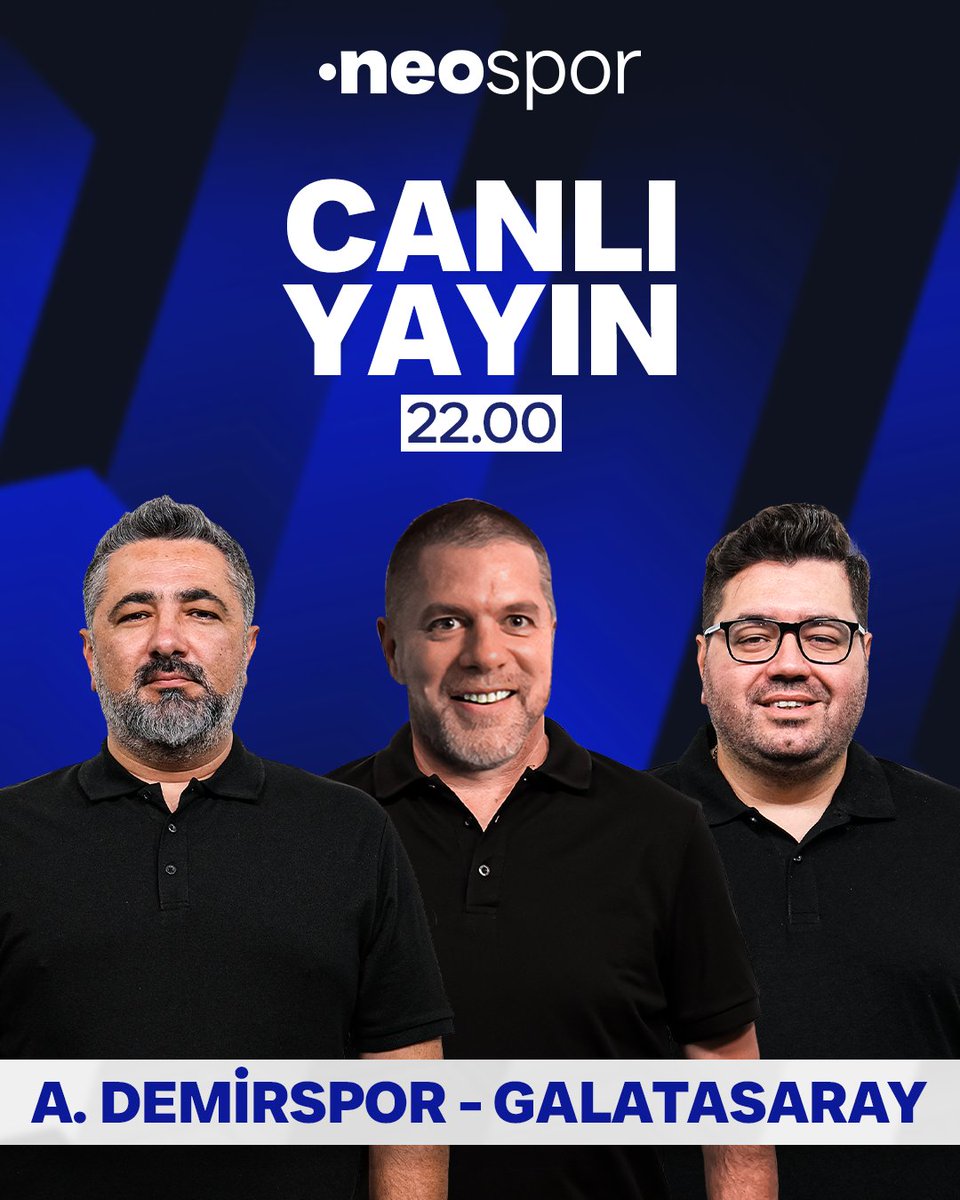 ⚽️ ADANA DEMİRSPOR - GALATASARAY MAÇ SONU, saat 22.00'de CANLI yayınla NEO Spor YouTube kanalında! 🎙️ Galatasaray Eski Yönetim Kurulu Üyesi Selim Sefada, Serdar Ali Çelikler ve Berk Göl’ün konuğu oluyor.