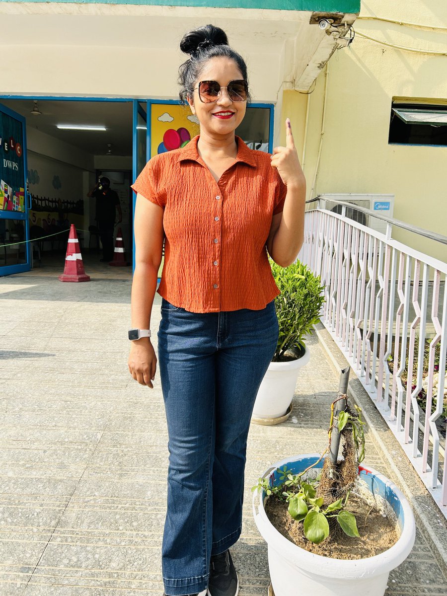 Voted for Democracy, Constitution and harmonious future of our Country 😎 #voted #VoteForNation #VoteForDemocracy #VoteForConstitution #Vote2024