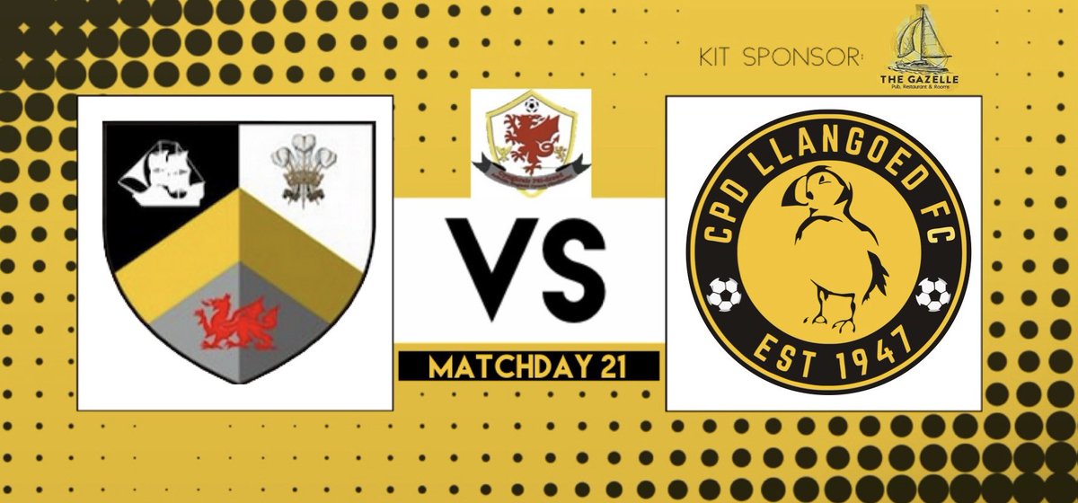 Matchday 21 is on the horizon!

📅 Saturday, 27th of April
🕑 2:30pm k.o
🆚 @Caergybi_FC 
🏆 NWC West Division One (League)
📍 Millbank playing fields
 
Up the puffins! 💛🖤