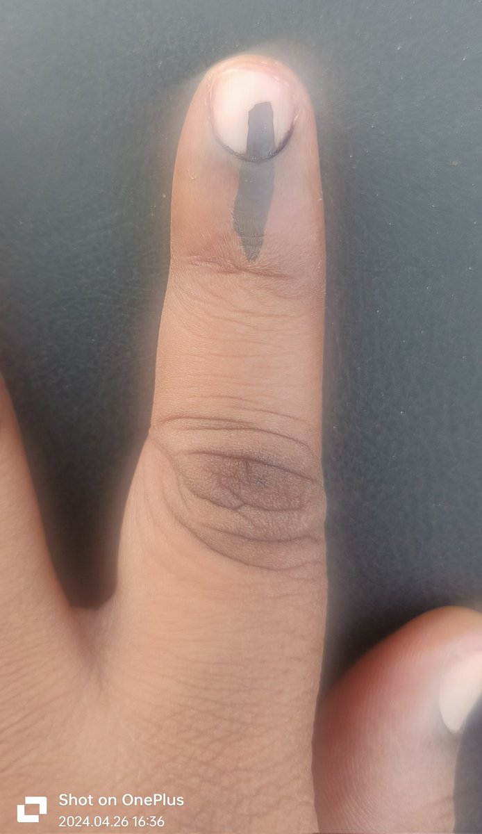 Inked 😎

#LokSabhaElections2024 
#BangaloreRural #VotingDay
