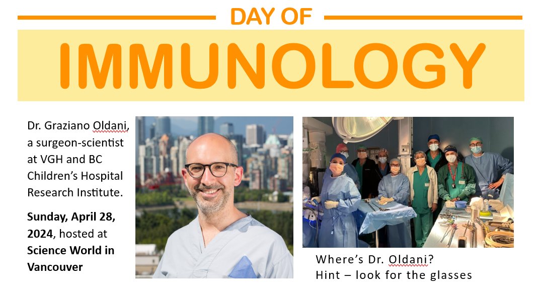 Imagine creating transgenic pigs with human immune-compatible proteins for organ transplants to save countless lives💚. Ms Christine MacArthur (liver transplant recipient) and Dr. Graziano Oldani will speak at #DayofImmunology🍁immunot.ca