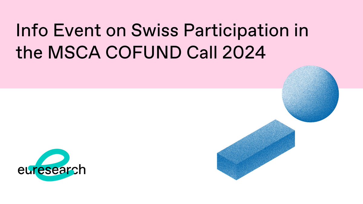 The #MSCA COFUND call 2024 is open with a deadline of 28 Sept! Learn more about the specifics of the MSCA 2024 COFUND call in our online info event of 28 May 2024. An important aspect will be how Swiss institutions can participate in a COFUND. t.ly/Xm1h8 #HorizonEU