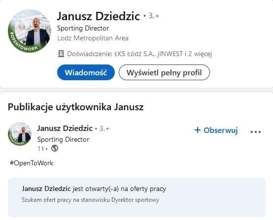 Pan Janusz jest #opentowork 🥳🥳🥳
A my jesteśmy open na życzenie szerokiej drogi i nie patrzenie wstecz. Nikomu to nie będzie potrzebne.
Miłego dnia #łodzianie