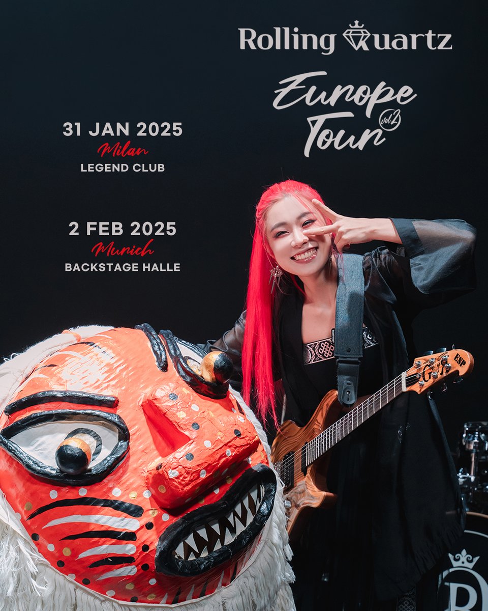 How many more cities are we going to? Diadems in Italy & Germany, we are ecstatic for this opportunity. Be ready for us! 💎❤👑🇮🇹🇩🇪 31 Jan 2025 Milan, LEGEND CLUB 02 Feb 2025 Munich, BACKSTAGE HALLE More cities coming soon kpoptouring.com/rq2025